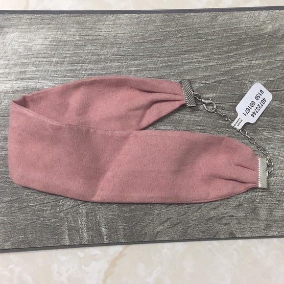 Free People Daisy June Suede Pink Choker - Picture 6 of 11